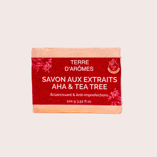 Savon aux extraits AHA & tea tree