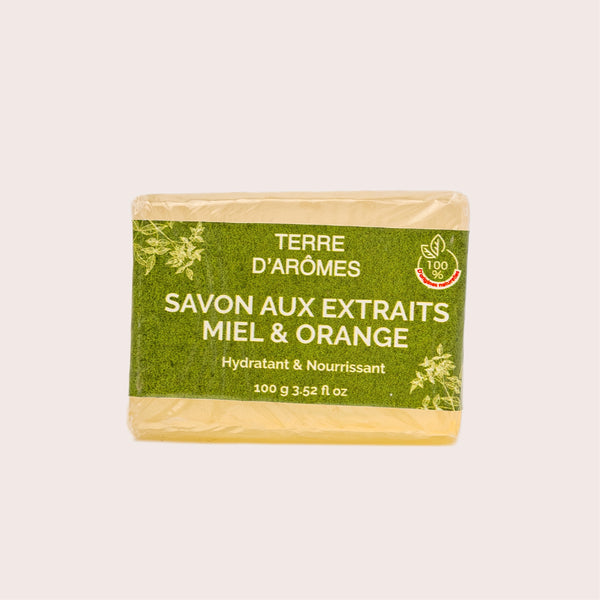 savon aux extraits miel & orange