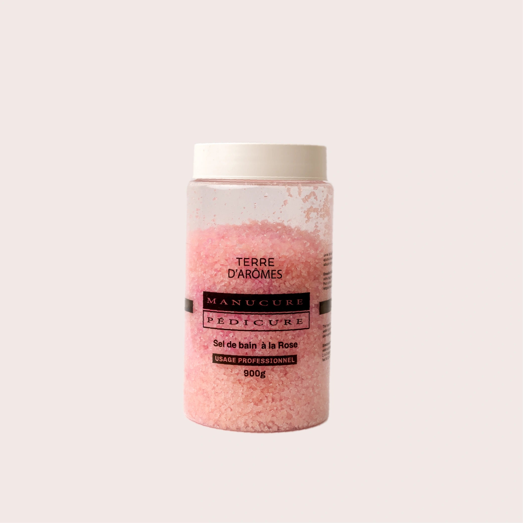Sel de bain à la rose