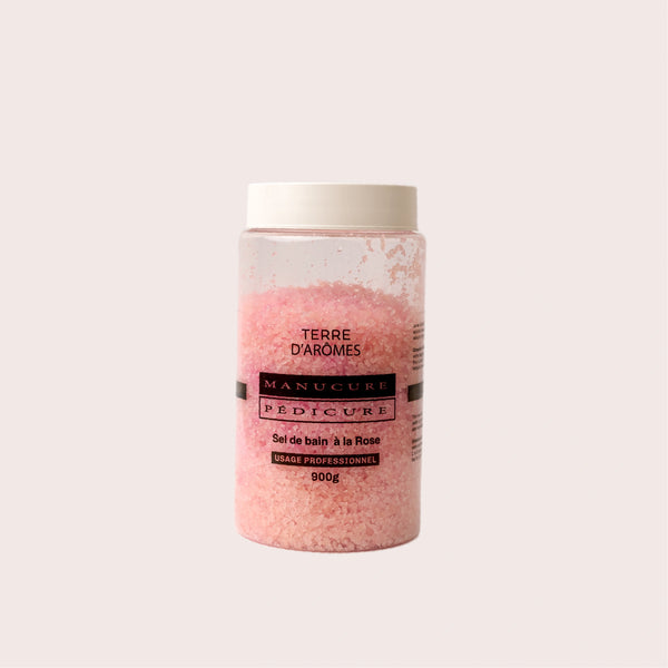 Sel de bain à la rose