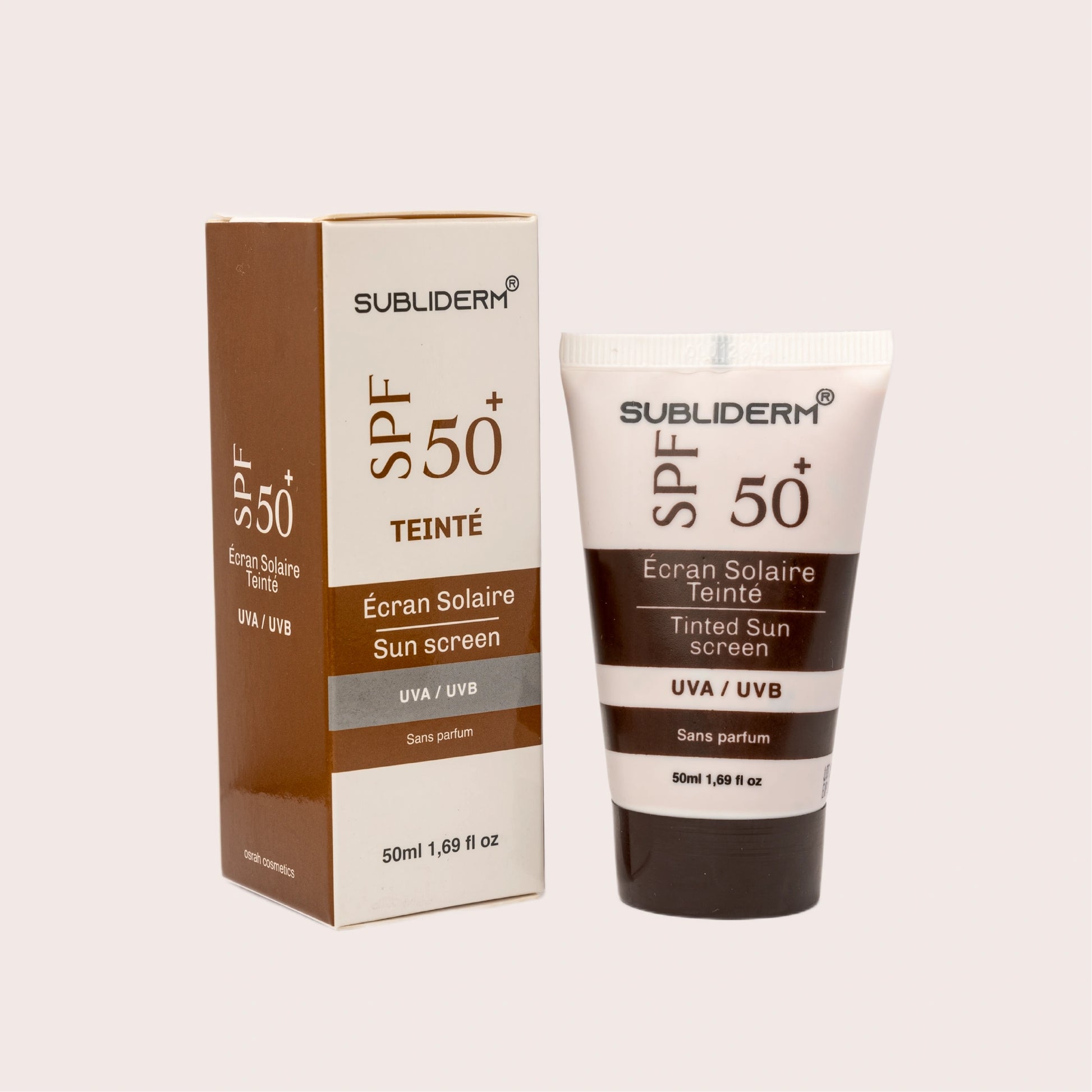 écran solaire teinté SPF 50