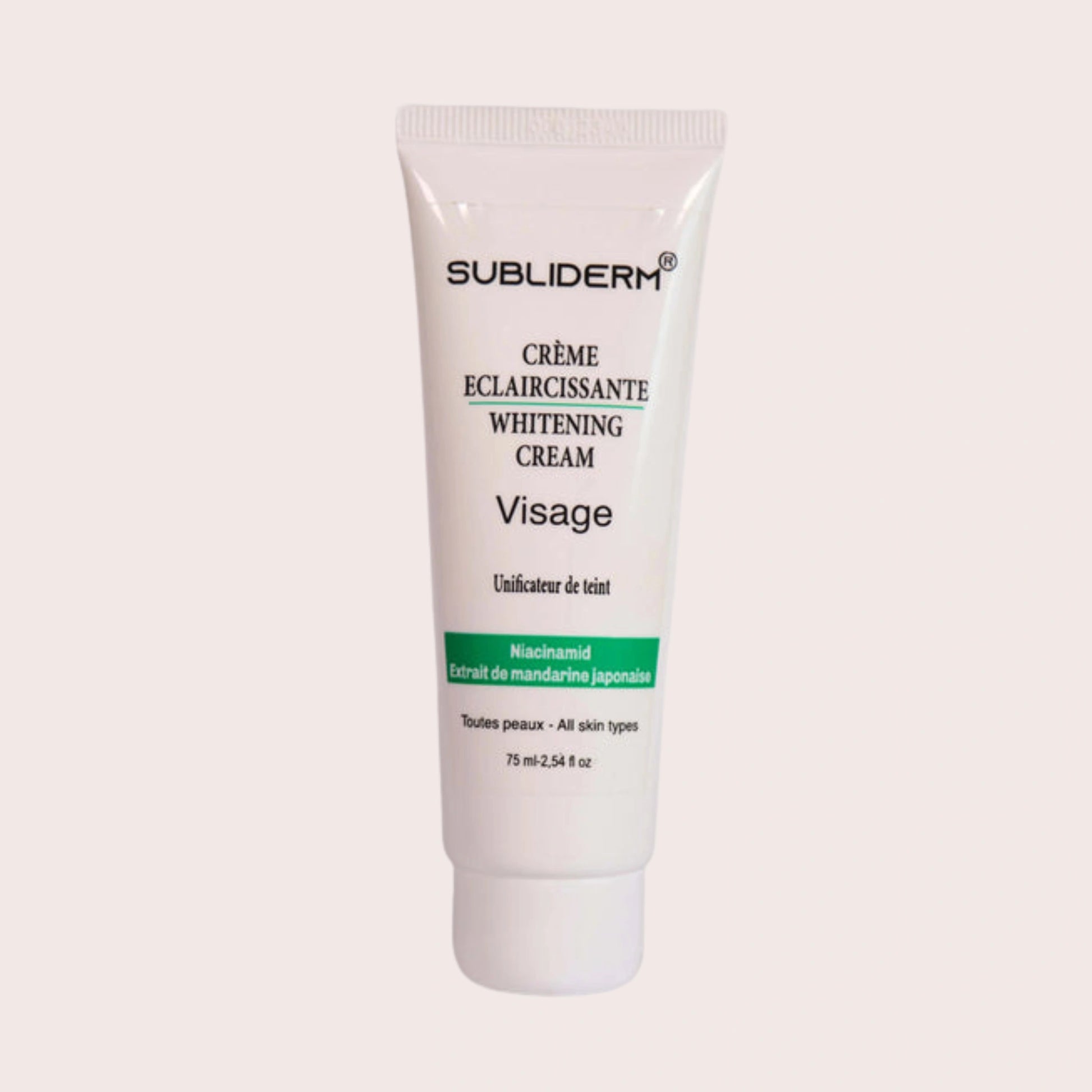 Crème éclaircissante Pour Le Visage Carmel Beauty Care - SuperWhite - 50 Ml - SPF8 - Date Limite 12/2024