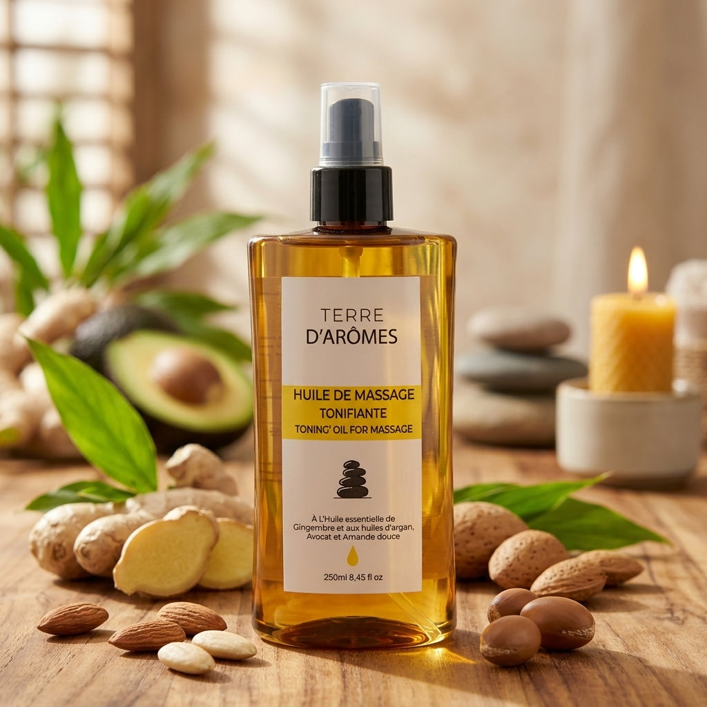 Huile de massage tonifiante